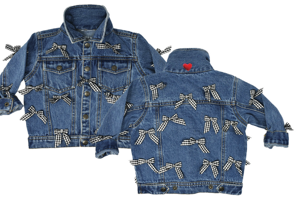 Kids Denim Bow Jacket