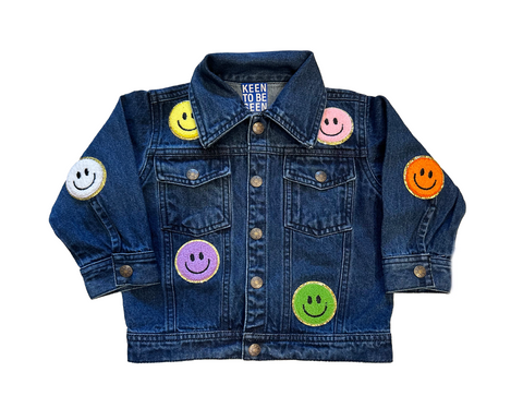 Kids Smiley Face Denim Jacket