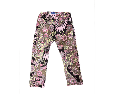 Cord floral pants