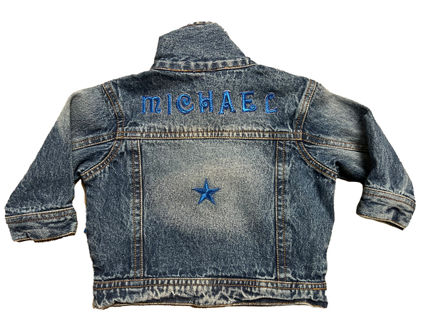 Delicate Monogram Kids Denim Jacket