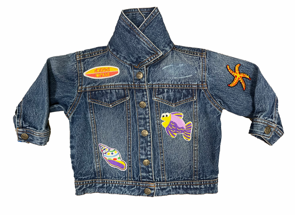 Kids Blue Denim Beach Jacket