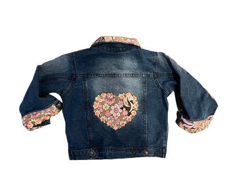 Kids Corduroy Heart Denim Jacket