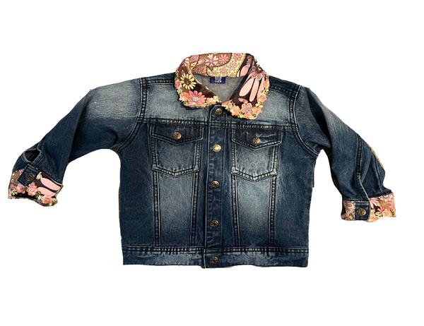 Kids Corduroy Heart Denim Jacket