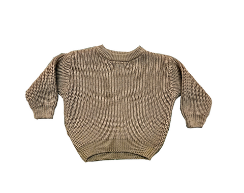 Cotton Knit Brown Sweater