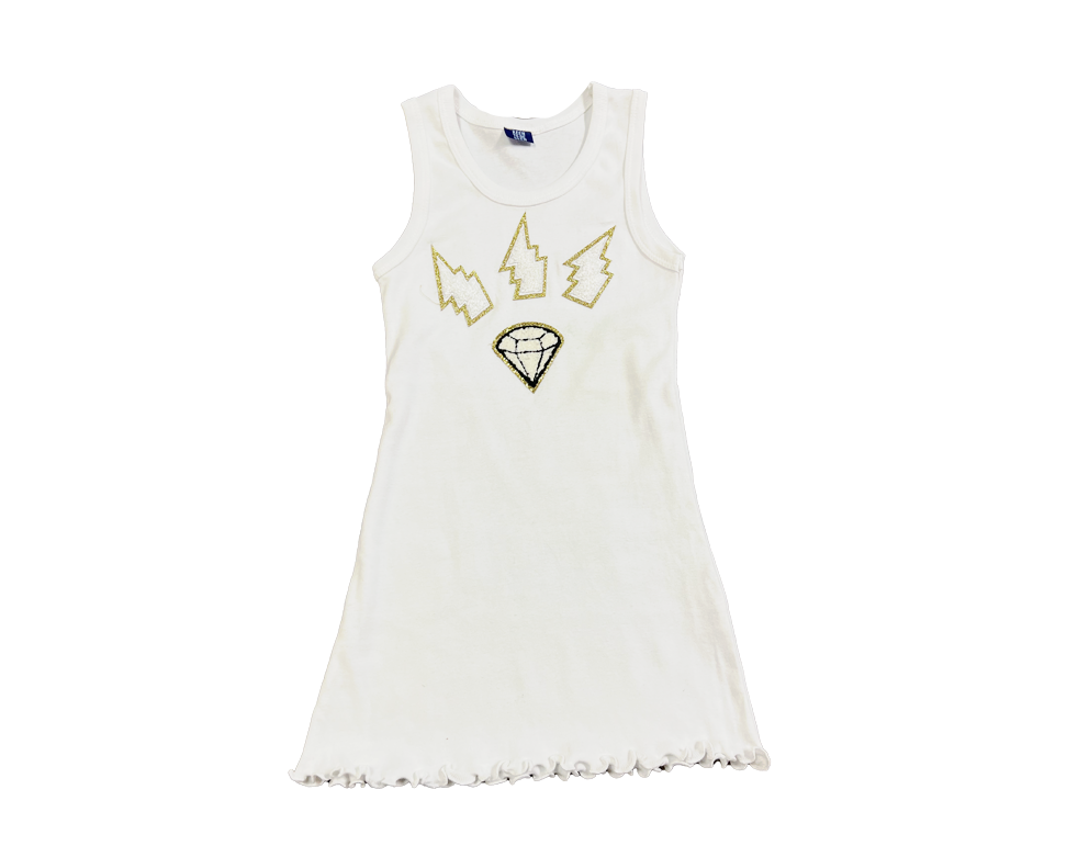 White Cotton Tank Dress