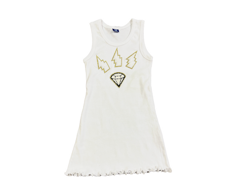 White Cotton Tank Dress